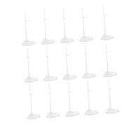Milisten 20 Pièces Supports de Présentoir pour Poupées Fixations avec Base Large pour Affichage Sécurisé Accessoires Universels Transparent