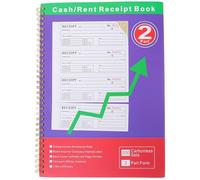 Milisten 200 Ensembles Carnet de Reçus Commerciaux, Livret de Reçus de Copie, 1 Carnet, Papier et Métal, Suivi Facile des Transactions, Gestion Financière, pour Réunions et Bureaux,