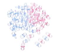 Milisten 200 Pièces Accessoires C'est un garçon mini-sucettes fournitures de fête -né Charmes tétine de bébé mignon Charmes pendentifs sucette Acrylique