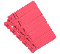 Milisten 200 Pièces Billets de Tombola Rouges en Papier Numérotés | Impression Soignée, Suivi et Vérification Faciles, pour Stands, Carnavals, Églises et Tirages