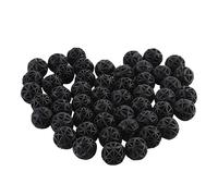 Milisten 200 Pièces Boules De Filtration Boules D'Étang À Poissons Boules Bio Boules Aquarium Bio-Balle Boules De Réservoir De Poissons Biofiltres De Réservoir en Plastique Noir