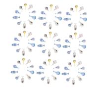 Milisten 200 Pièces Miniature Flower Tiny Resin Pots for Dollhouse Decoration Micro Landscape Accessories for Fairy Garden Crafts