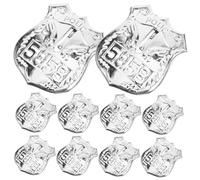 Milisten 20pièces Badge Policier Cosplay De Insignes Décoratifs Pour Fête Déguisement Halloween Et Jeux De Rôle