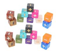 Milisten 20Pièces Dices Mathématiques Éducatifs Accessoires de Jeu pour Apprentissage des Mathématiques Dés Couleurs Aléatoires pour Garçon Fille Outils de Comptage Ludiques et