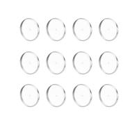 Milisten 20pièces Fermoirs pour Broches DIY Acier Inoxydable Plaques Rondes Supports pour Épingle à Poitrine Accessoires de Création de Broches