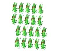 Milisten 20pièces Figurines De Sauterelles Simulées TPE Résistantes pour Jouets Éducatifs Extérieur Modèles Ludiques pour Garçon Fille Danger Apprentissage Cognitif Plein Air