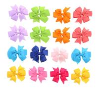 Milisten 20pièces Pins à Cheveux Nœuds pour Petites Filles Barrettes Entièrement Recouvertes pour Bébés Nourrissons et Tout-petits