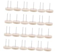 Milisten 24 pièces Lot de Supports pour Poupées Au Crochet Acier Simple et Double Socle Bois Stable Support Renforcé pour Poupées Feutrées Figurines Action Présentoir Bois Décoratif