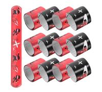 Milisten 24pièces Bracelets Slap Garçon Fille Style Ninja Lot De Bijoux à Pression Pour Fêtes Et Cadeaux De Party