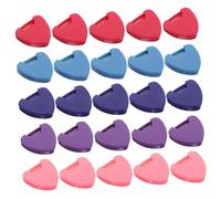 Milisten 25 Pièces Mini Guitar Pick Holder Box Portable Triangular Plectrum Organizer for Banjo Bass Ukulele Music Accessories Compact Storage Case