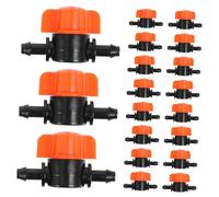 Milisten 25 pièces Valve Arrêt Goutte à Goutte Barbelée pour Système Irrigation Jardin Kit Micro Irrigation Réutilisable Installation Facile Accessoires Durables pour Arroseur Goutteur