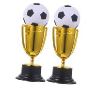 Milisten 2ensembles Trophées Miniatures Plastique Portable De Trophées De Compétition Sportive avec Ballons pour Écoles Et Célébrations Anniversaire