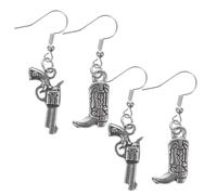 Milisten 2paires Boucles Oreilles Western Pour Femmes Boucles Oreilles Cowboy Artisanales Bijoux De Cowgirl Élégants Accessoires Western Pour Toutes Occasions
