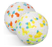 Milisten 2pièces Balles à Mâcher pour Chien De Jouets Colorés TPU Jouets Interactifs Et Rebondissants pour Chiens Moyens Et Nettoyage des Dents Et Ludique Et Amusant pour Mastiquer