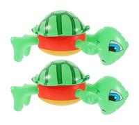 Milisten 2Pièces Ballon Gonflable Forme de Tortue Décoratif pour Piscine Accessoire de Fête Vibrant et PVC