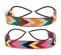 Milisten 2pièces Bandeau De Sport Absorbant La Transpiration Avec Boutons Accessoire Pratique Pour Yoga Fitness Et Activités De Plein Air