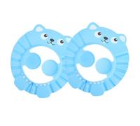 Milisten 2Pièces Bathing Caps Adjustable Shampoo Shields For Comfortable Bath Visors To Keep Water Out Of Eyes And Ears Fun Cartoon Design For Stress Hair Washing
