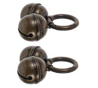 Milisten 2pièces Breloque pour Collier de Chat Clochette Laiton pour Collier Animal Petite Clochette de Chien Breloque avec Clip à Ressort Décoration de Chat