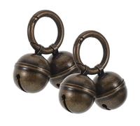 Milisten 2pièces Breloque pour Collier de Chat et Chien Clochettes Laiton avec Clip à Ressort Décoration pour Collier Animal de Compagnie Petite Clochette pour Suivi