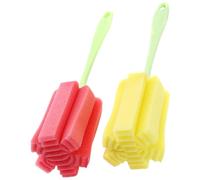 Milisten 2pièces Brosse Éponge Pour Biberon Et Tasse Goupillon De Nettoyage Avec Tête Poreuse Nettoyeur Pour Bouteille Et Élimine Taches De Thé Et Saletés