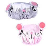 Milisten 2pièces Chapeau Douche Enfant Bonnet de Bain Compact et Réutilisable Bonnet de Nuit Élastique pour Garçon Fille
