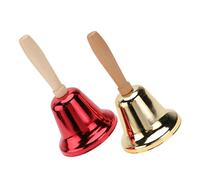 Milisten 2pièces Clochette à Main Simple Et Bois Pour Comptoir De Restaurant Clochette Appel Polyvalente Pour Maison Et Bureau