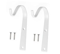 Milisten 2pièces Crochet Mural pour Plantes Fer Lot de Cintres pour Pots De Fleurs Mangeoires à Oiseaux Supports De Jardin Intérieur Et Extérieur