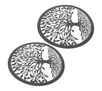 Milisten 2pièces Décoration Sculptures Pour Intérieur Et Extérieur Art Mural Élégant Et Naturel