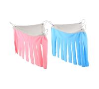 Milisten 2pièces Hamac-cachette pour Lapin Lit Suspendu pour Hamster Hamac pour Cochon Accessoires pour Cage Lit Hamac pour Rat Cachette Triangulaire pour Petits Animaux