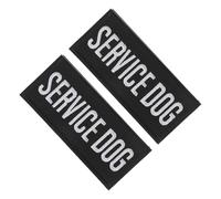 Milisten 2pièces Harnais pour Chien Assistance avec Patchs Brodés Tissu Brodé Patch à Coudre Appliqués Badge Thermocollant Coudre des Badges