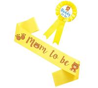 Milisten 2pièces Lot De Écharpes Pour Future Maman Épingle Pour Futur Papa Pour Fête Prénatale Et Shower