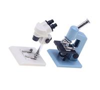 Milisten 2pièces Microscopes Miniatures pour Maison De Poupée Jouets Scientifiques Plastique Équipement De Simulation pour Garçon Fille