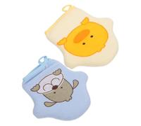 Milisten 2pièces Moufle de Toilette avec Brosse pour Dos Brosse de Bain Pratique pour Famille