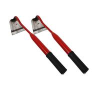 Milisten 2Pièces Outil de Jardinage Portable avec Manche Houe Manuelle pour Désherbage et Préparation Sol pour Petites Surfaces Travaux