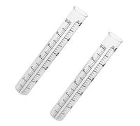 Milisten 2pièces Tube à Essai Verre Gradué Fond Plat Pluviomètre Mesure Précipitations Agriculture Météorologie