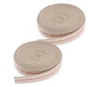 Milisten 2rouleaux Mèche de Lampe à Pétrole Coton pour Lanternes Mèche de Rechange pour Lampe à Pétrole Accessoires de Remplacement à Huile