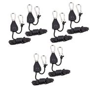 Milisten 3 Ensembles Crochet pour Lampe De Culture Crochet Robuste pour Plantes Poulie pour Plantes Cintres pour Lampes De Culture Cintres en Corde De 1/8 Po Cintre De 1/8 2 pièces * 3
