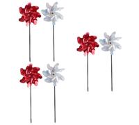 Milisten 3 Ensembles Moulin À Vent Réfléchissant Oiseaux Extérieur Jardin Balcon Décoratif avec Multi Angle Outil sans Danger pour Oiseaux Couleur Aléatoire 2 Pièces * 3