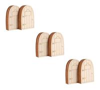 Milisten 3 Ensembles Porte De Fée avec Tableau Message Décoration Miniature pour Jardin Accessoires Fées Et Lutins pour Personnalisation Et Bricolage 20 Pièces * 3