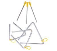 Milisten 3 Ensembles Set de Triangles de Percussion Acier avec Baguette Instruments Musicaux Orff pour Garçon Fille Éducation Musicale et Activités de Groupe
