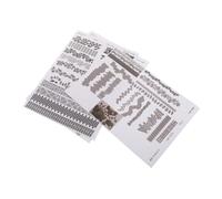 Milisten 3 Feuilles Autocollants Route Micro Échelle Papiers de Pavage Autoadhésifs pour Paysage de Maquette Urbaine Matériaux de Décor de Jardin Miniature pour Diorama et Projet