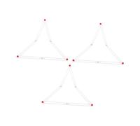 Milisten 3 Pièces Bandes de Couture Polygonales pour Expérimentation Mathématique École Outil Éducatif