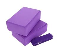 Milisten 3 pièces Blocs de Yoga Mousse Eva avec Sangle Kit de Yoga pour Débutants pour la Flexibilité Soutien des Postures