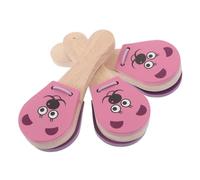Milisten 3 Pièces Bois pour Garçon Fille Instruments de Percussion Orff avec Motif Souris Éducatif Précoce pour Développement Cognitif et Interaction Parent Garçon Fille