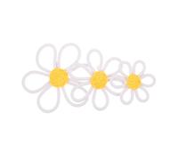 Milisten 3 pièces Décoration Murale Fleurs de Marguerite Coton Suspension Macramé pour Chambre Fille Décor Mural pour Chambre Denfant et Lot