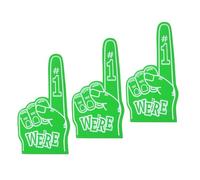 Milisten 3 Pièces Foam Cheer Fingers Set Giant Number EVA Foam Hand for Sports Events Party and School Spirit Support