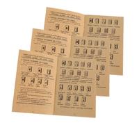 Milisten 3 pièces Guide Apprentissage Mahjong Chinois Manuel Débutant avec Règles et pour Jeu de Tuiles Mahjong Chinois Guide Rapide pour Maîtrise Professionnelle