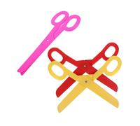 Milisten 3 Pièces Halloween Giant Scissors Prop Oversized Lightweight Plastic Clown Fake Scissors For Stage Performance Circus Cosplay And Carnival Decorations