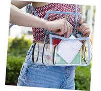 Milisten 3 Pièces Hanging Display Bag For Figures And Dolls Transparent Plastic Pouch Portable Organizer In