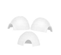 Milisten 3 pièces Miniature Ice House Models Realistic Arctic Figurines for Dollhouse and Micro Landscape Decoration Decorative Ice House Statues for Table Play